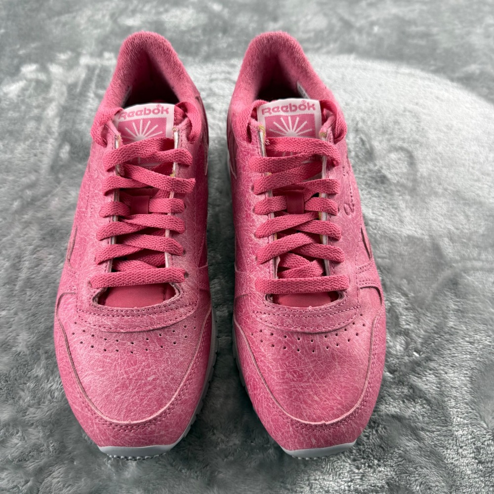 Reebok Classic Leather Eames Astro Pink Distressed Sneakers FZ5860 Womens 7 NICE - Picture 4 of 14